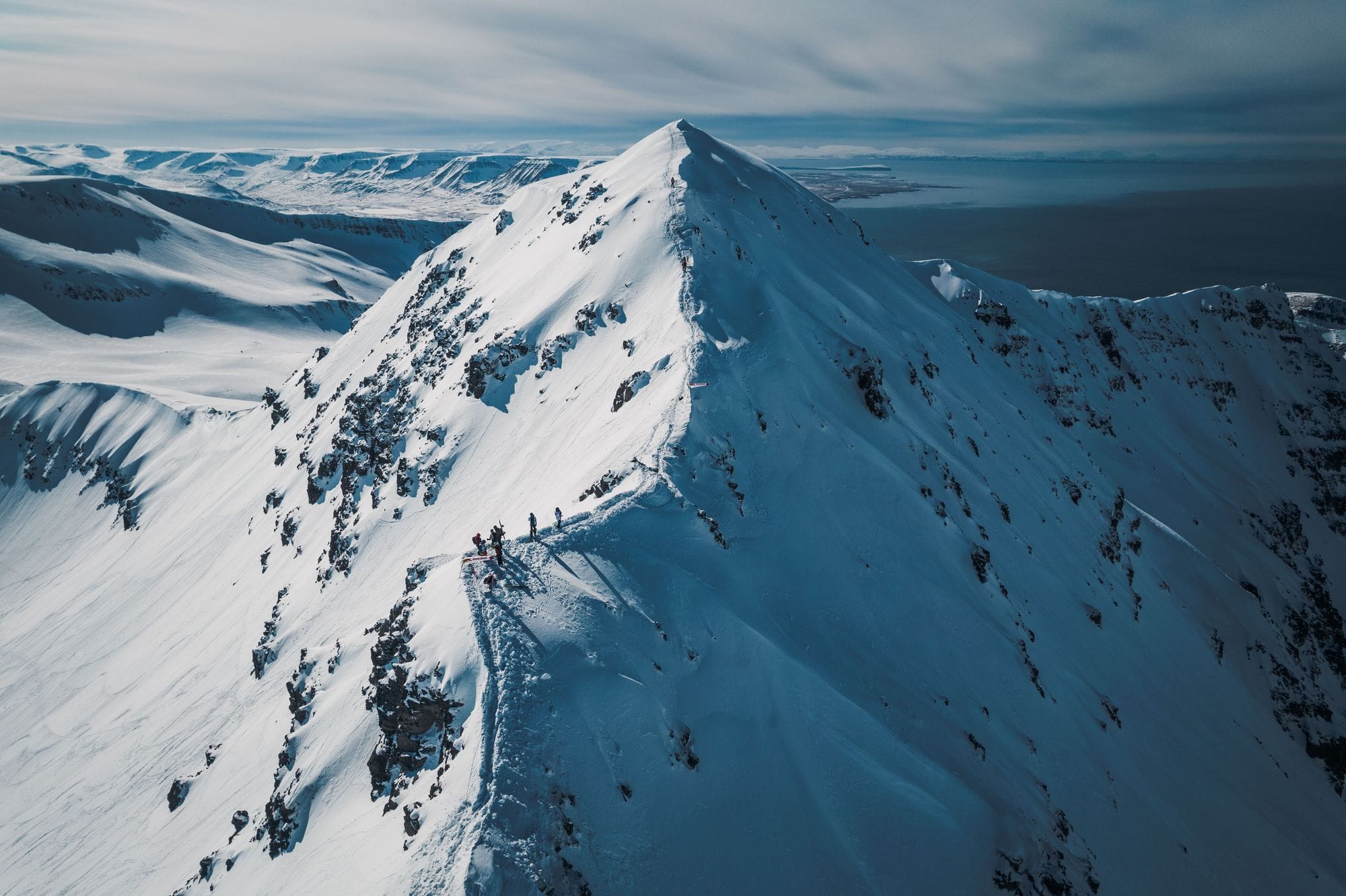 Backcountry skiing Iceland