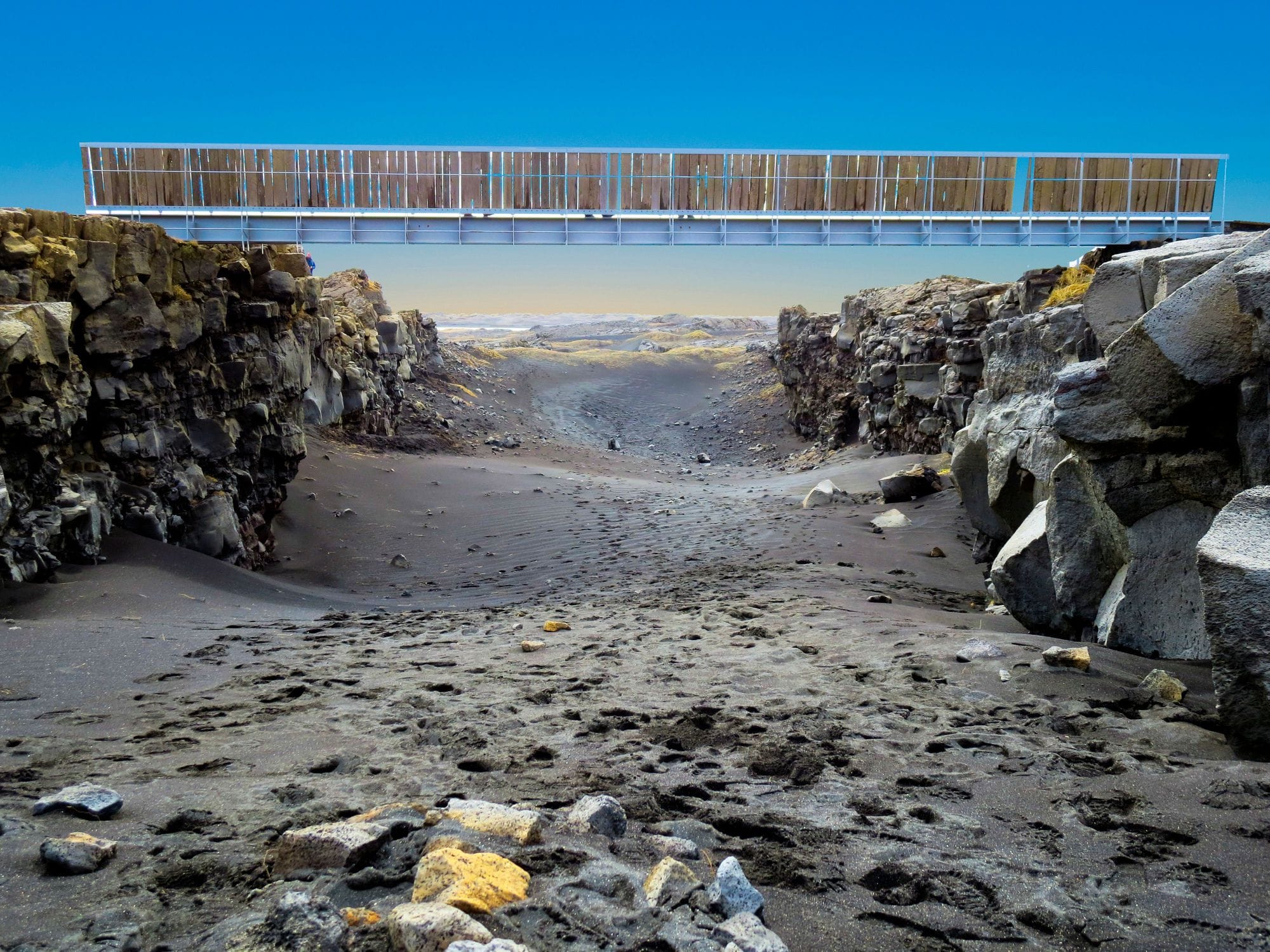 Bridge between continents Reykjanes - travelview