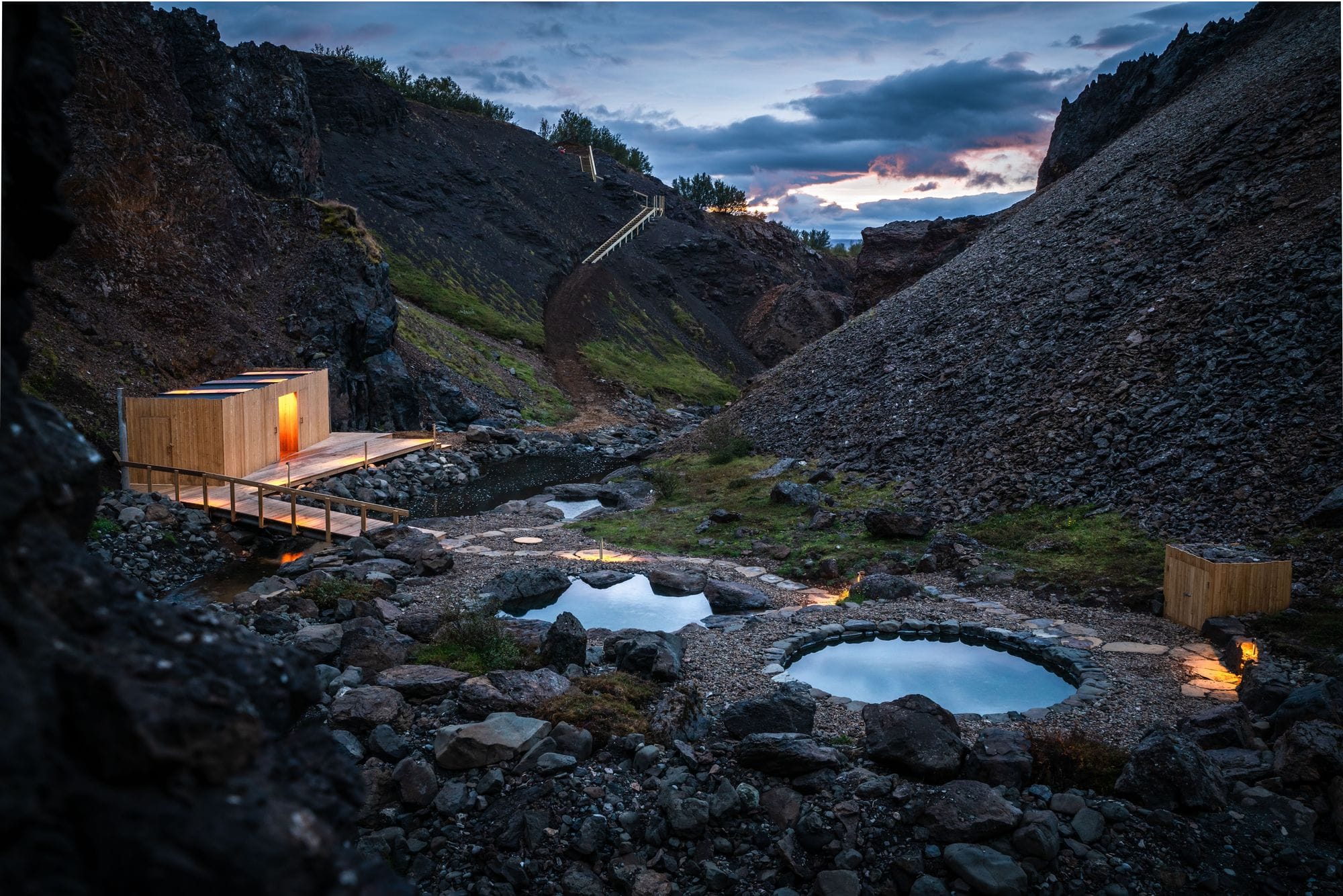 Giljaböðin Húsafell Canyon Baths